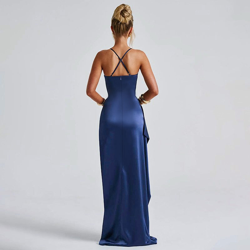 Helen Maxi Elbise - Lacivert