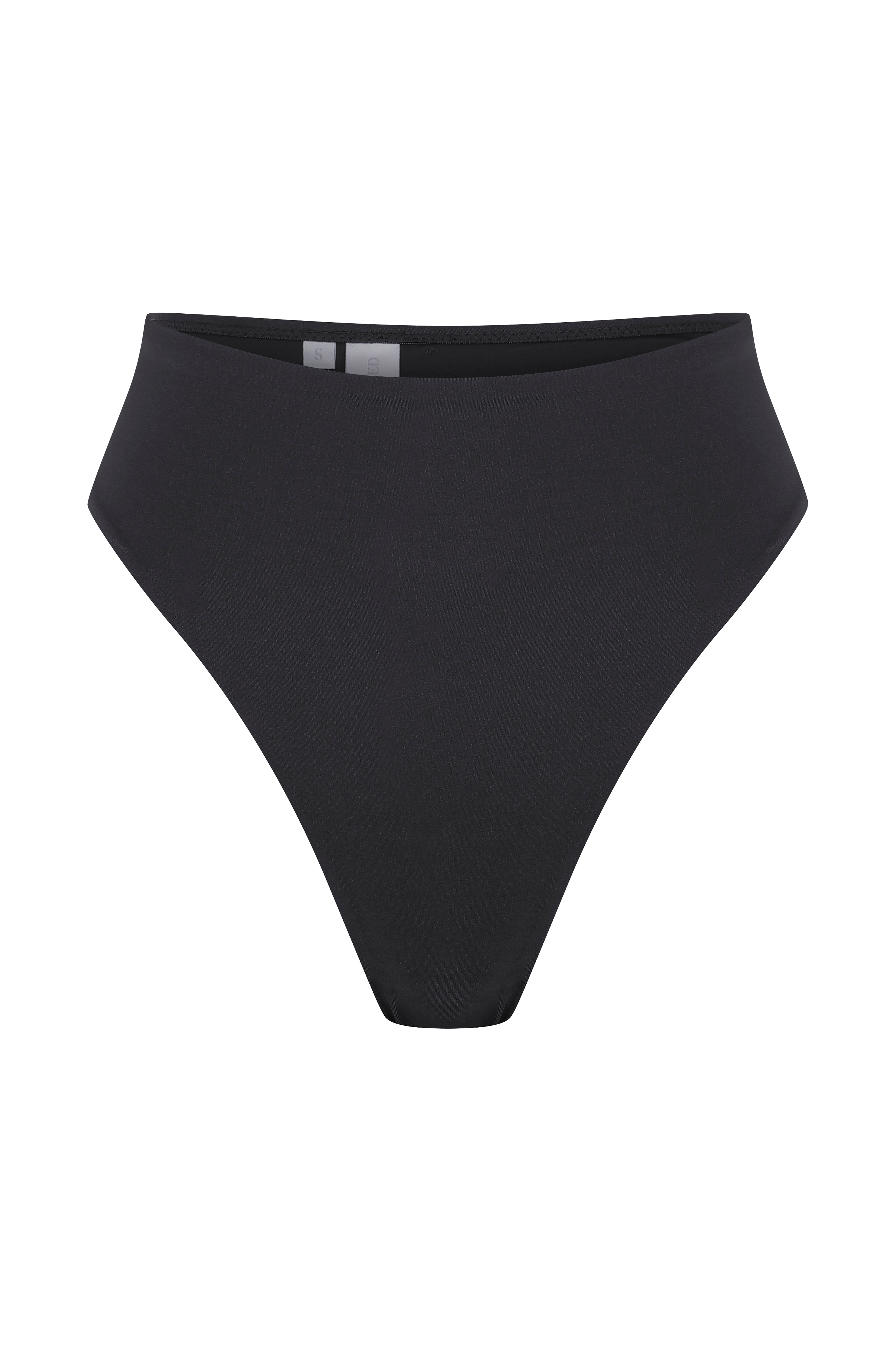 Kenza Yüksek Bel Yüksek Kesim Bikini Altı Jet Black