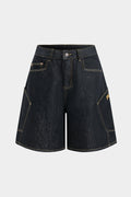 Denim Cepli Şort
