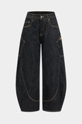 Denim Barrel Kot