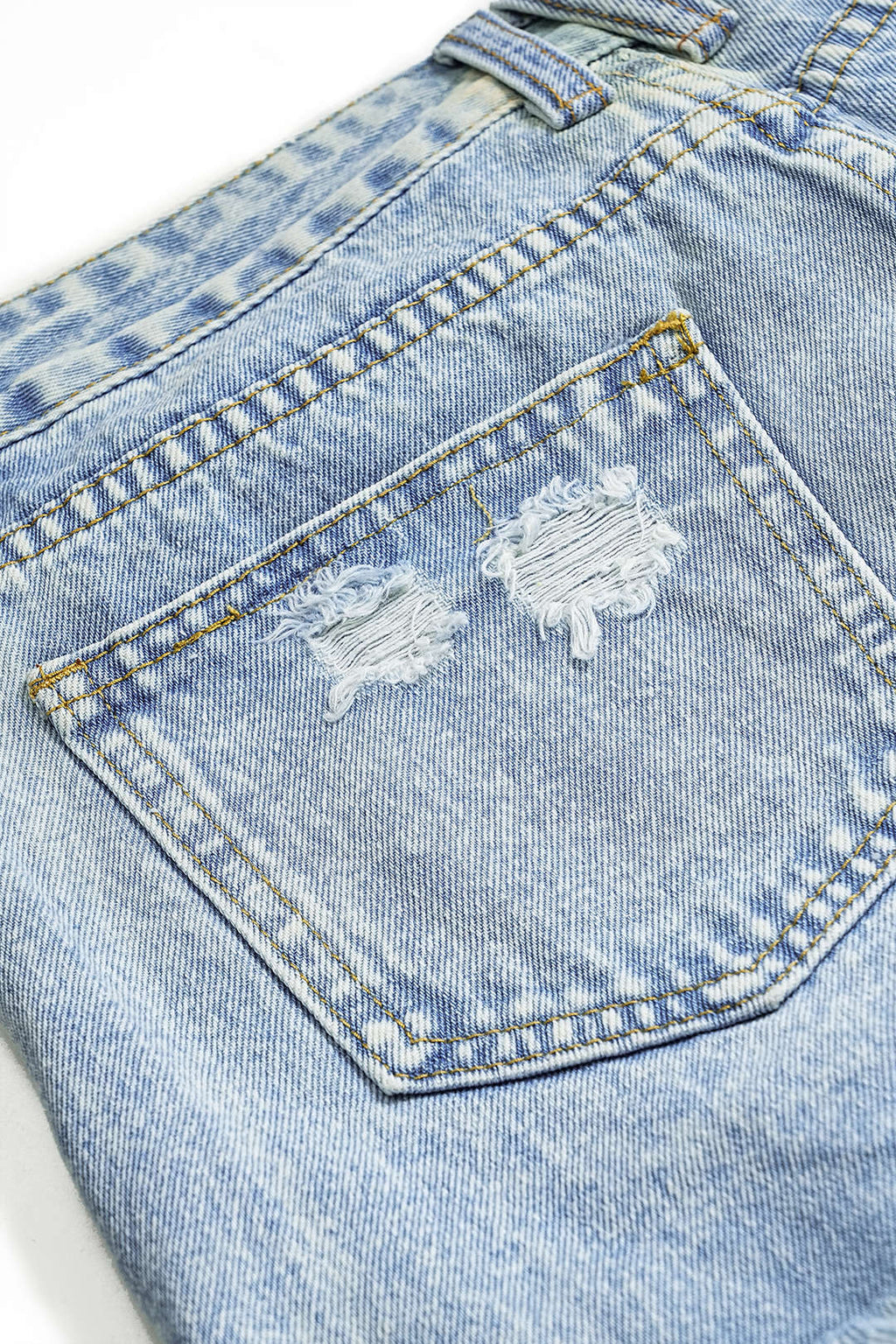 Denim Cepli Şort