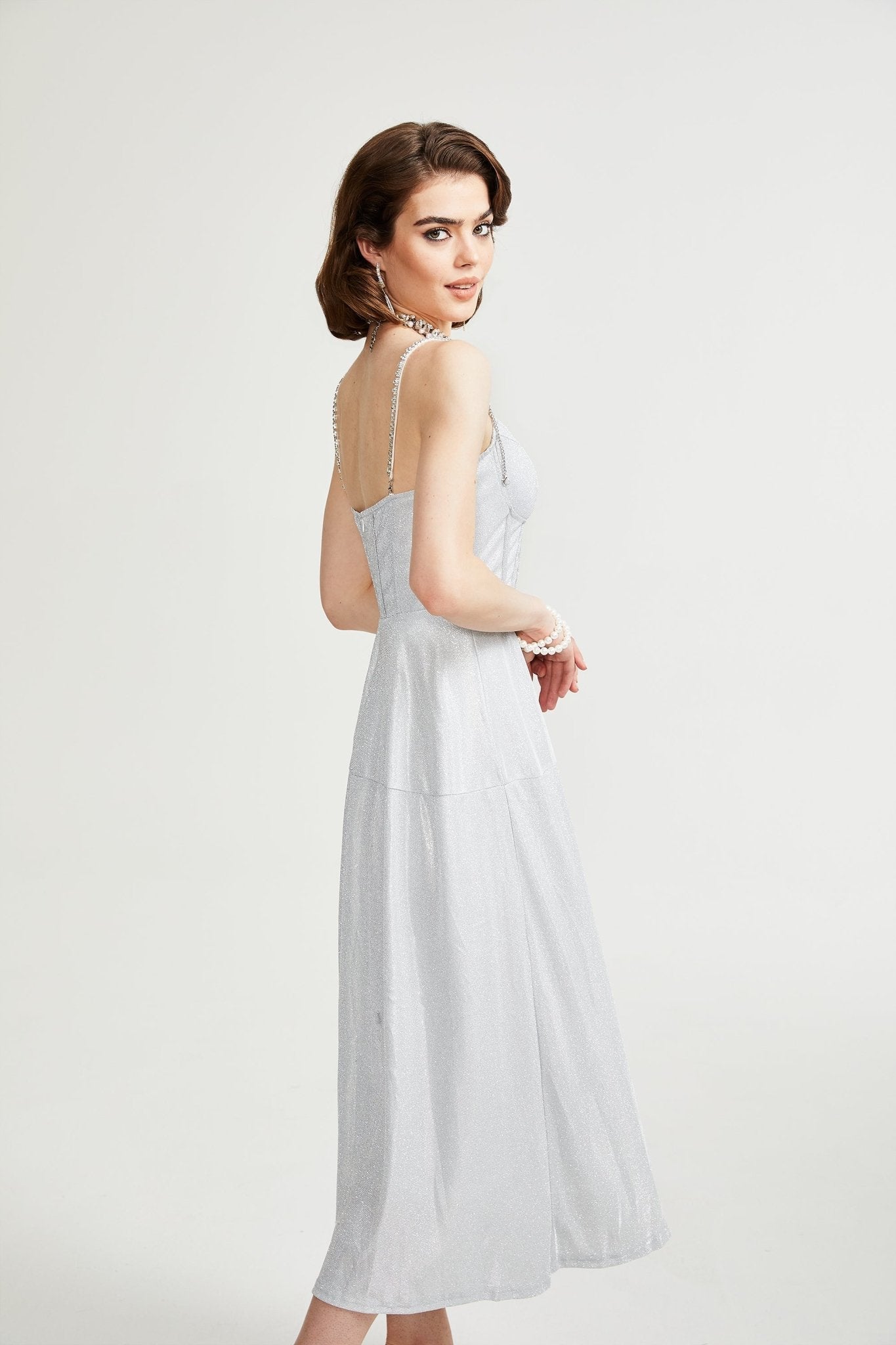 Belladra midi elbise
