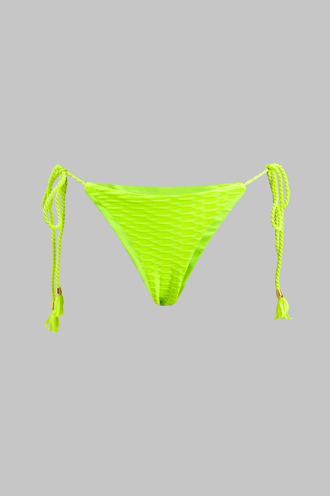 Metalik Saçaklı Kıvrımlı Bağlamalı Bikini Takımı