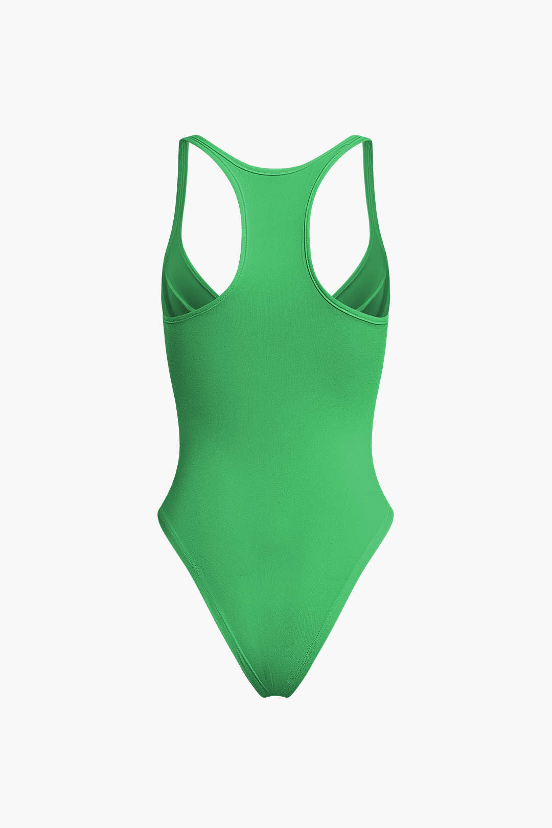 Düz Renk Derin V Yaka Bustiyer Bodysuit