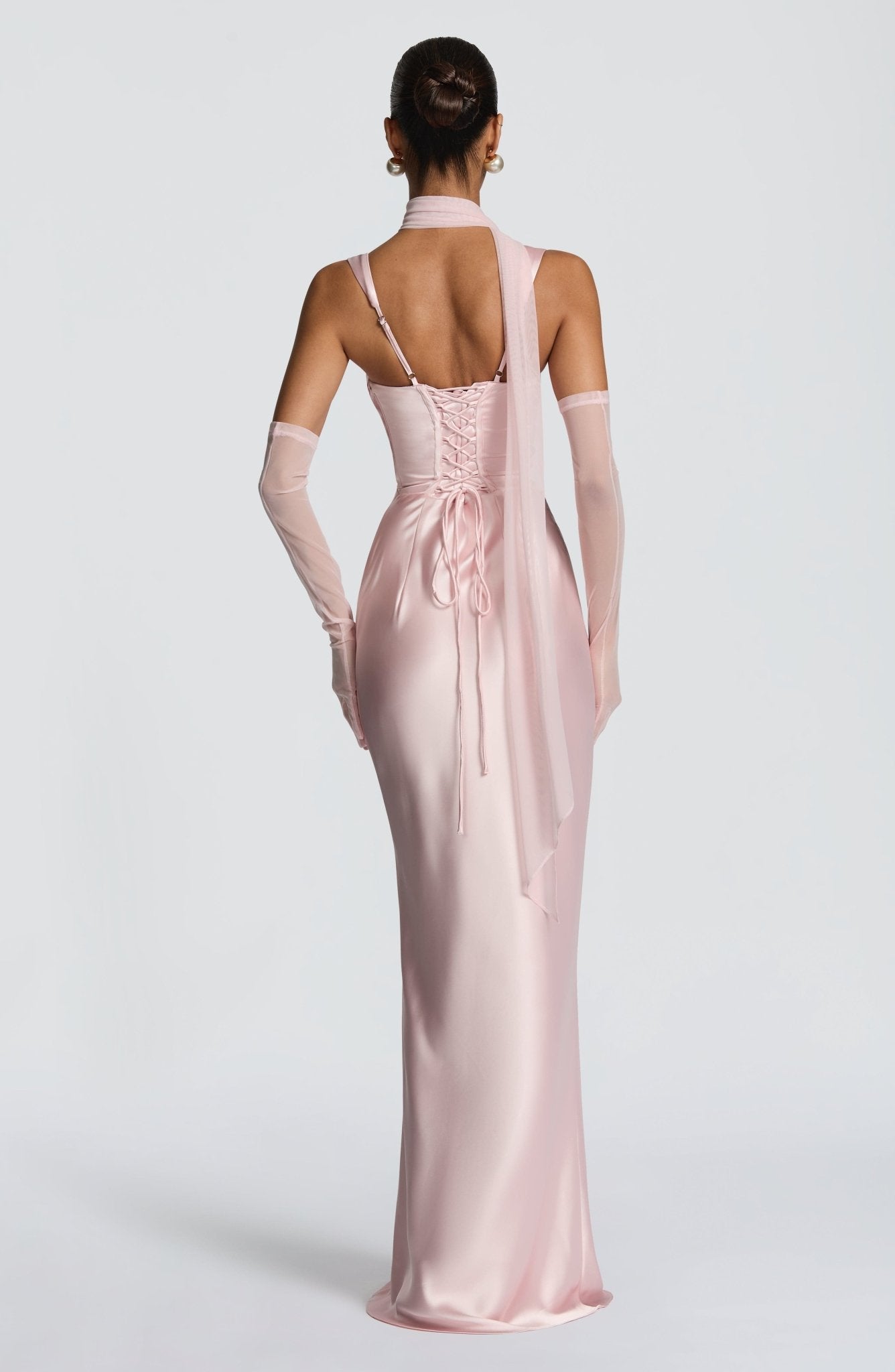 Calanthe Maxi Elbise - Allık