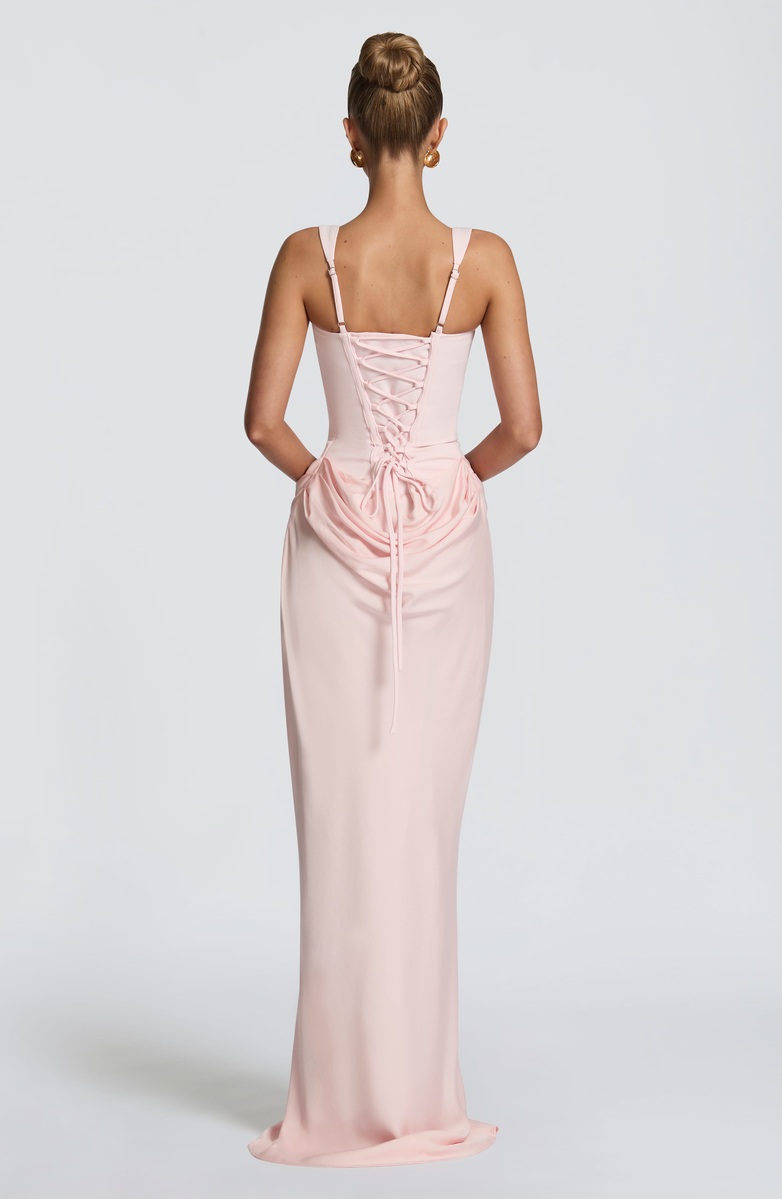 Cornelia Maxi Elbise - Pembe