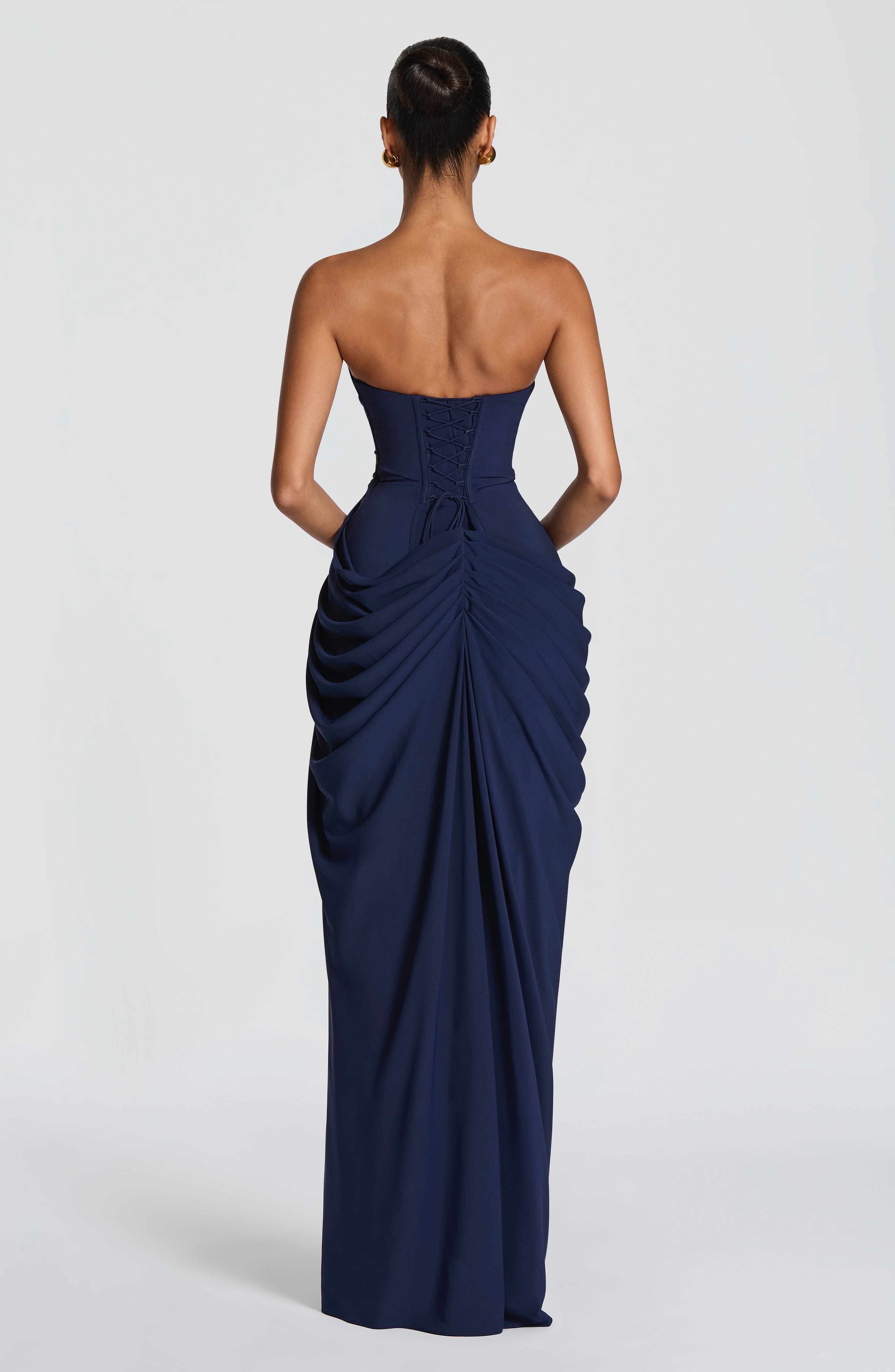 Cyra Maxi Elbise - Lacivert
