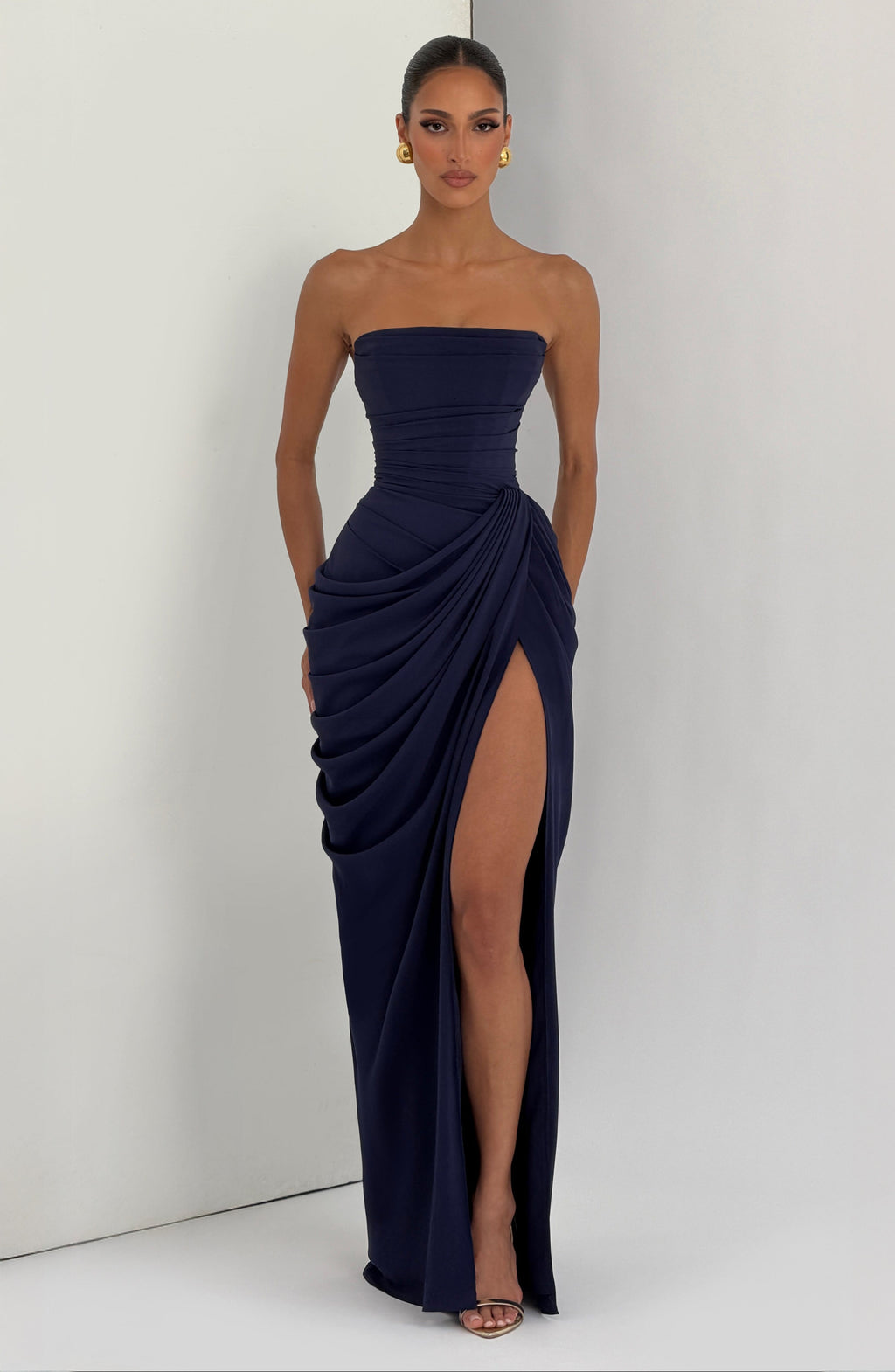 Cyra Maxi Elbise - Lacivert