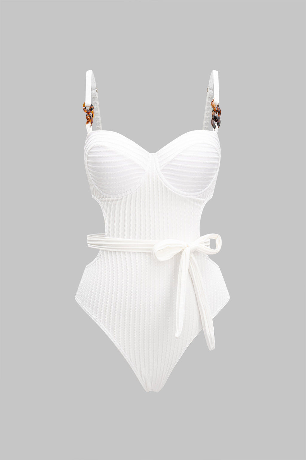Pearl Belt Zincir Askılı Dokulu Mayo
