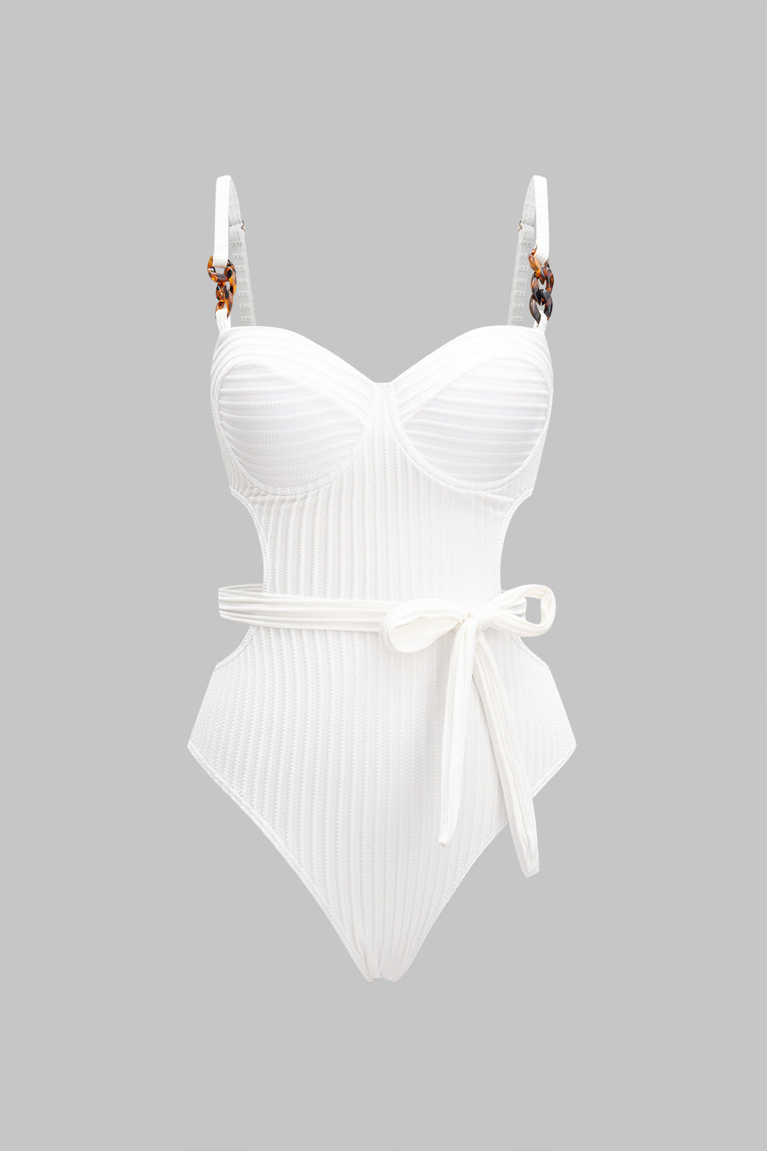 Pearl Belt Zincir Askılı Dokulu Mayo