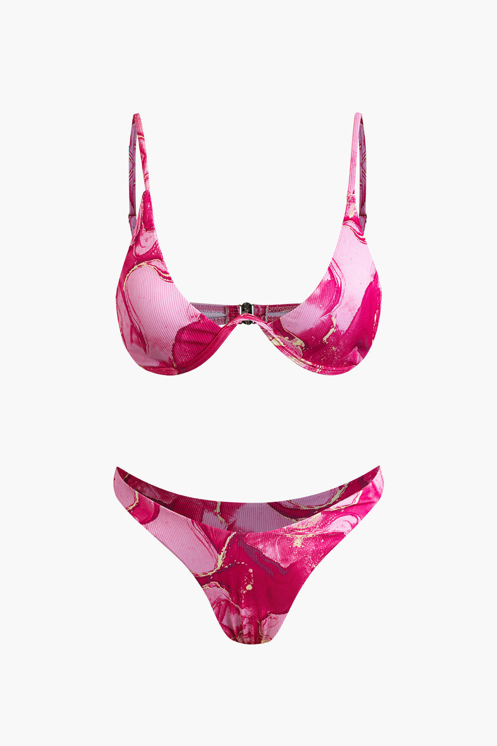 Baskılı Bikini ve Mayo Eteği Pareo Takımı