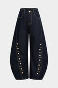 Denim Barrel Kot