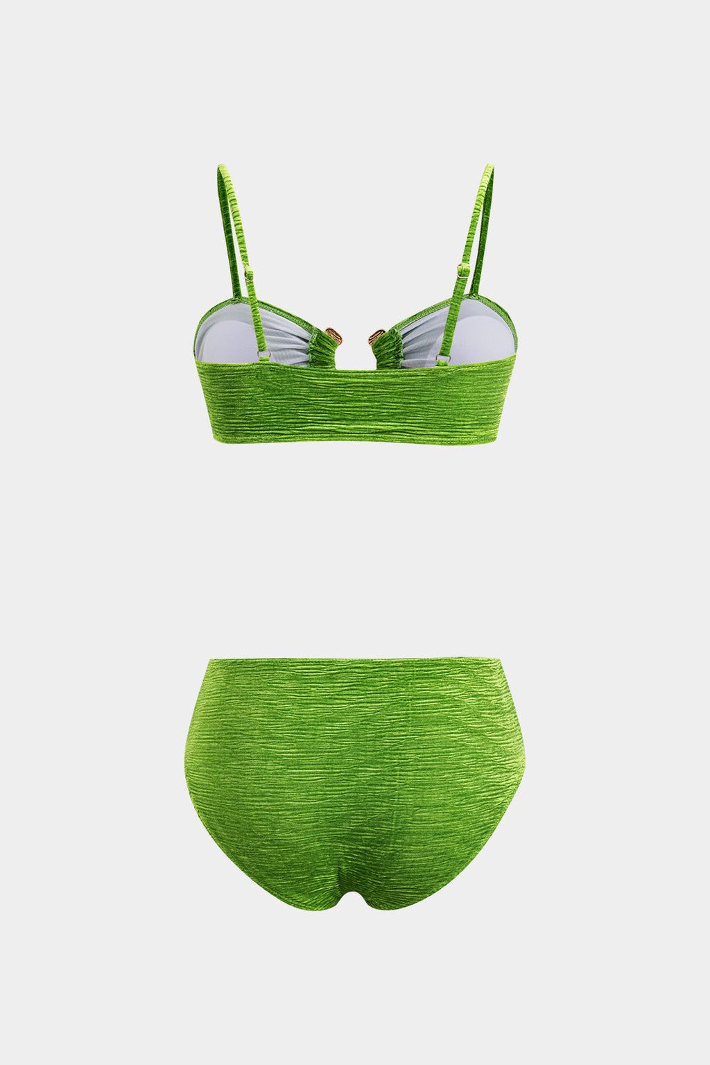 Kadife Bikini ve Mayo Eteği Pareo Takımı