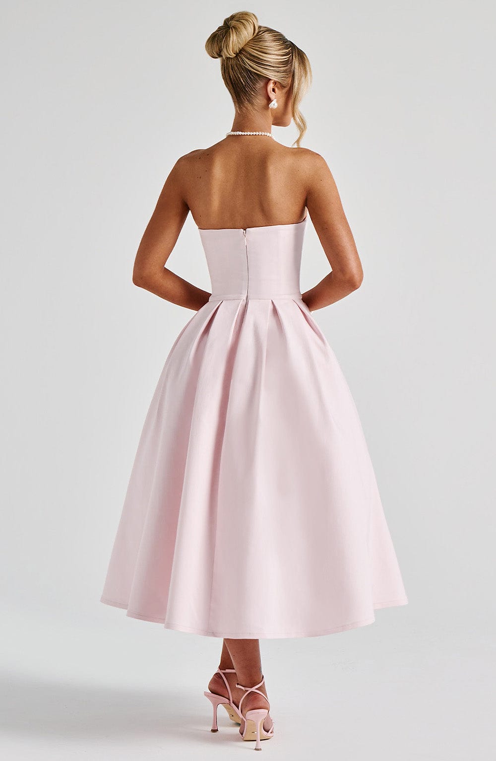 Edith Midi Elbise - Pembe