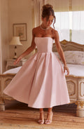 Edith Midi Elbise - Pembe