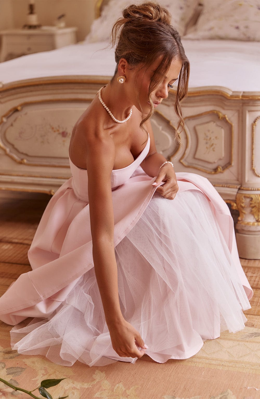 Edith Midi Elbise - Pembe