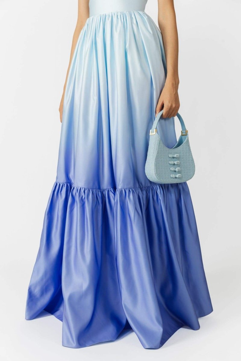 Ethel Dekolteli Degrade Maxi Slip Elbise