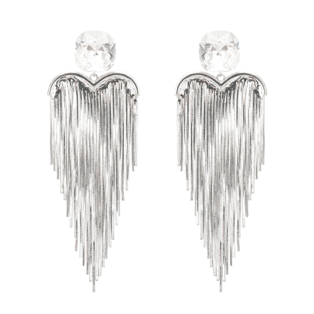 Eulalie Gümüş Püskül Küpe