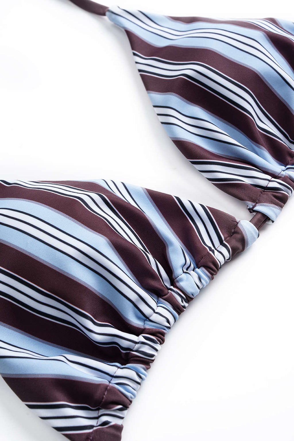 Terra Çizgili Halter Bikini Takımı