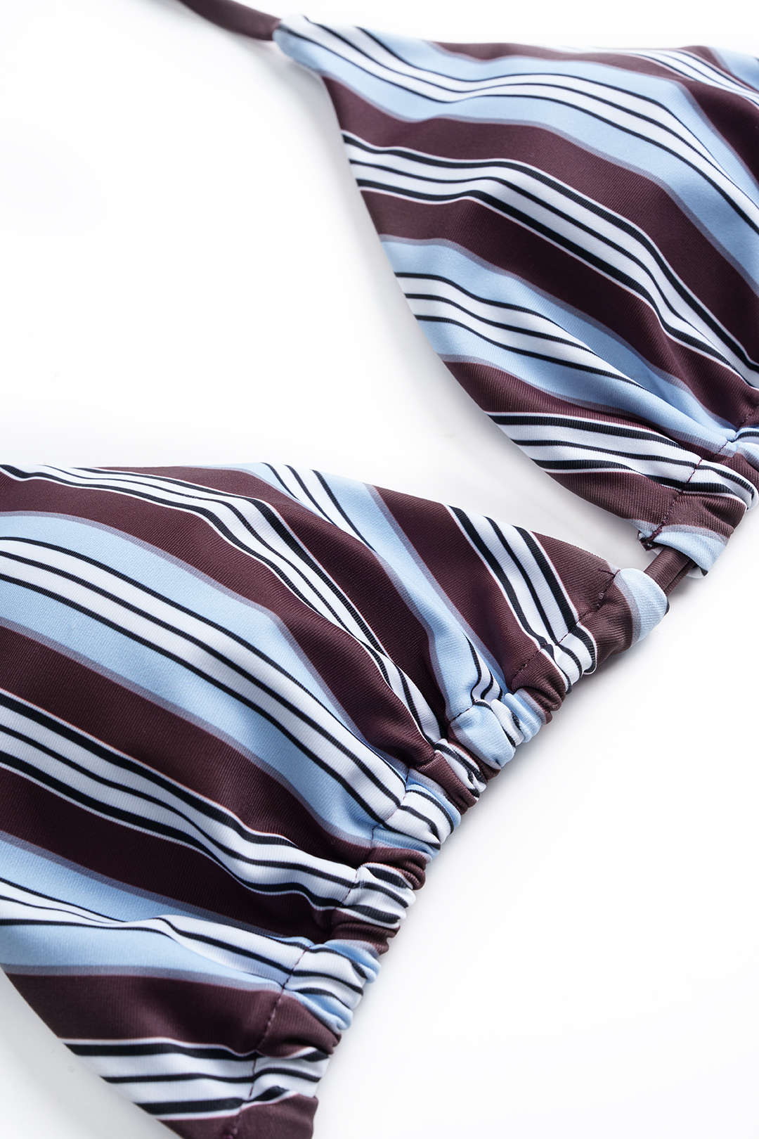 Terra Çizgili Halter Bikini Takımı