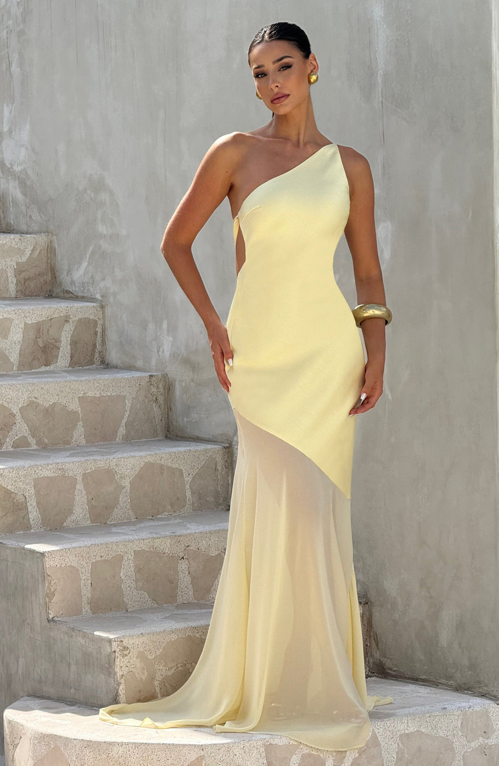 Fable Maxi Elbise - Sarı
