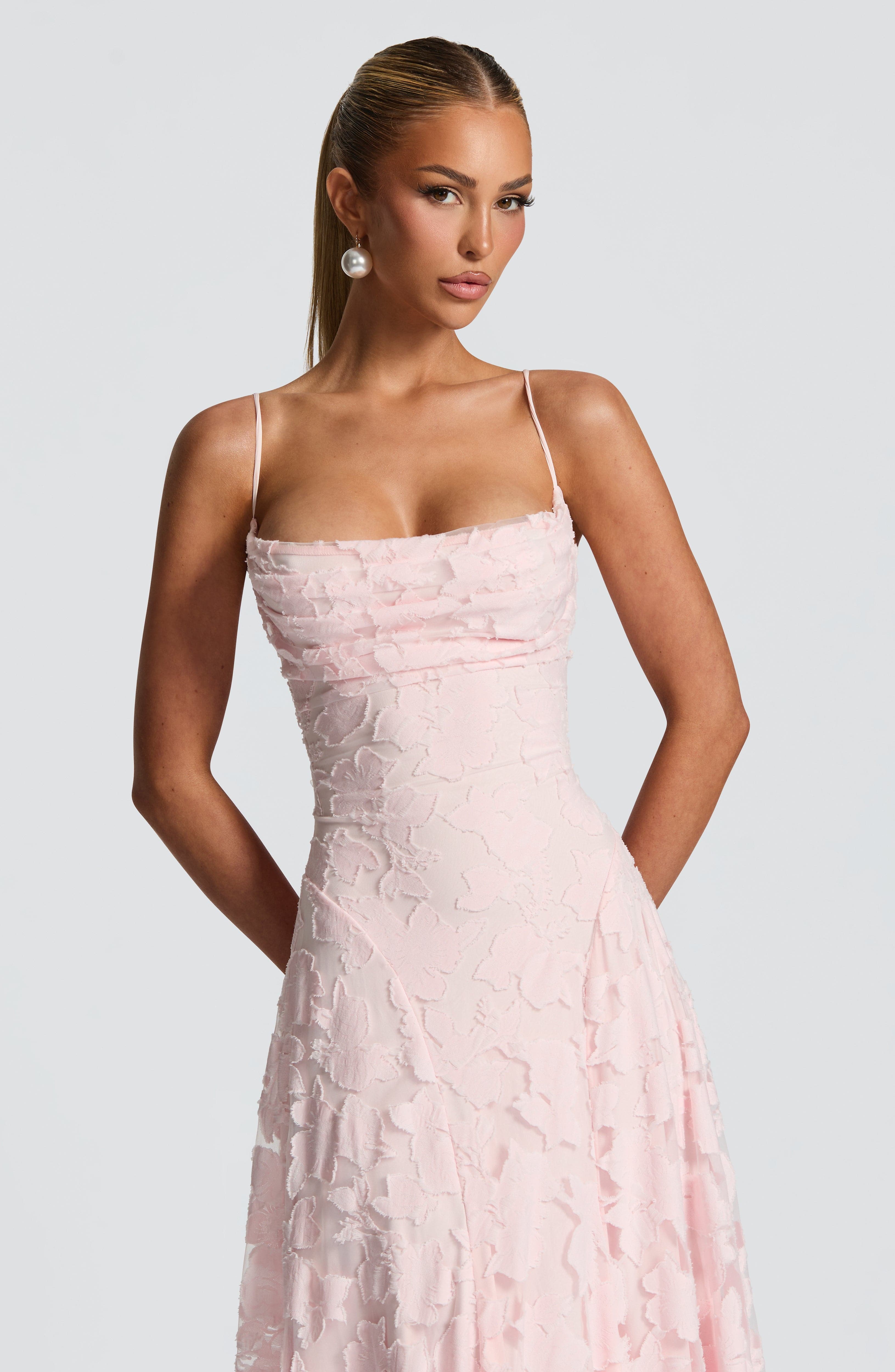 Francis Maxi Elbise - Pembe