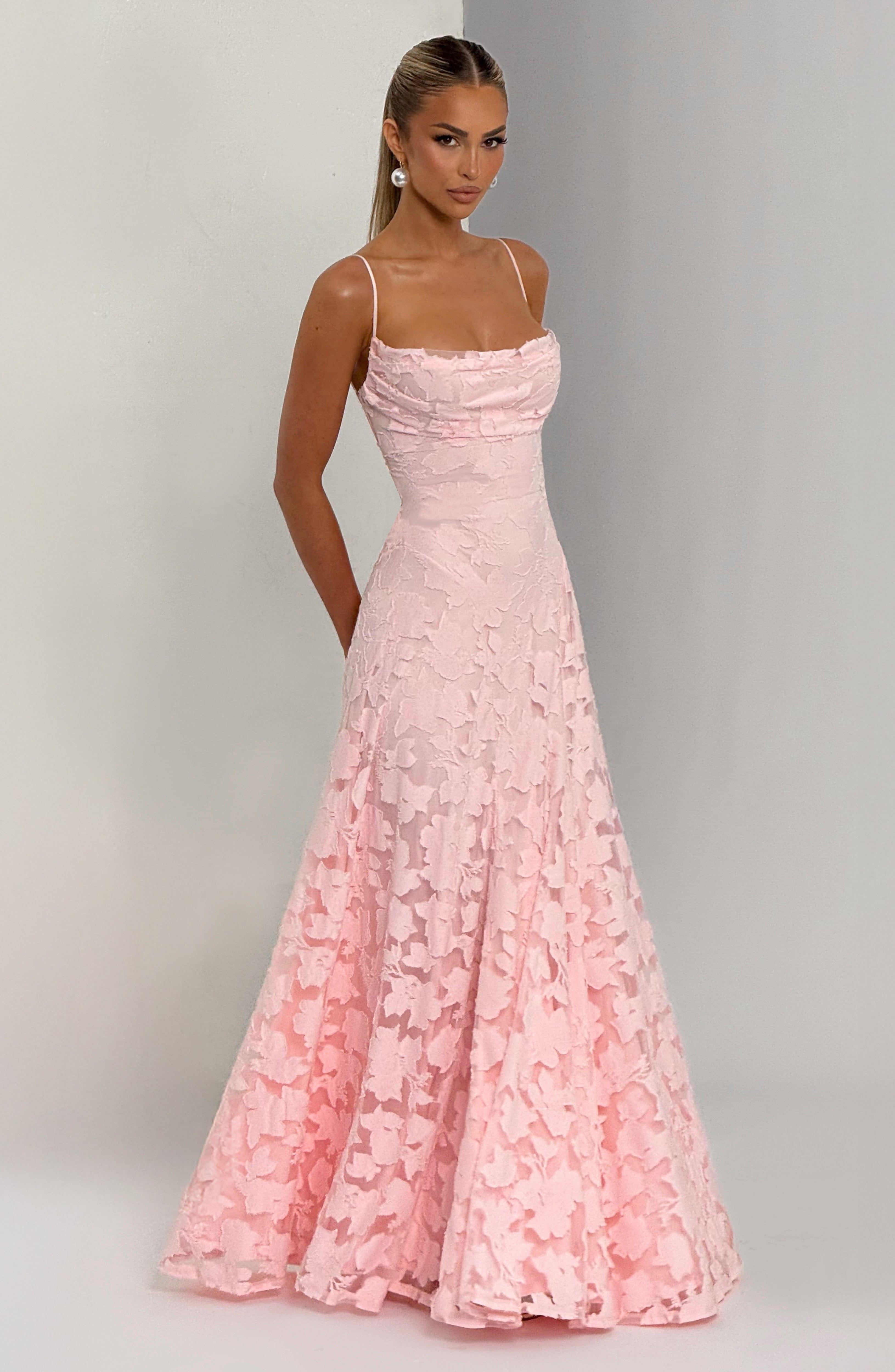 Francis Maxi Elbise - Pembe
