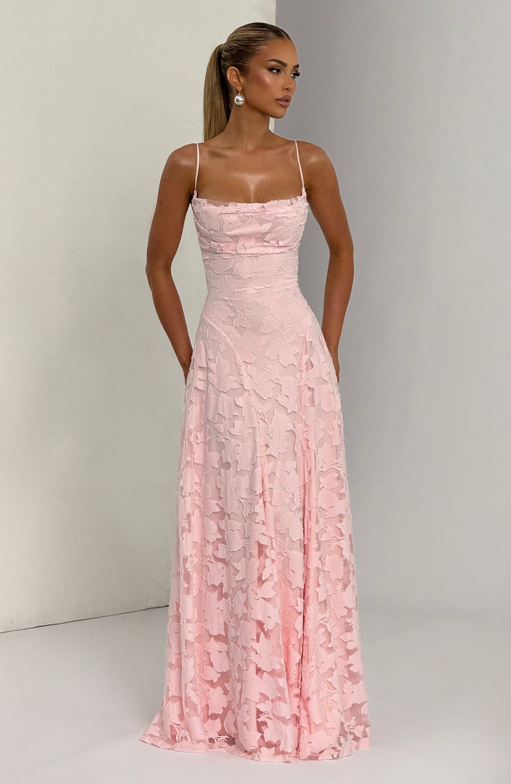 Francis Maxi Elbise - Pembe