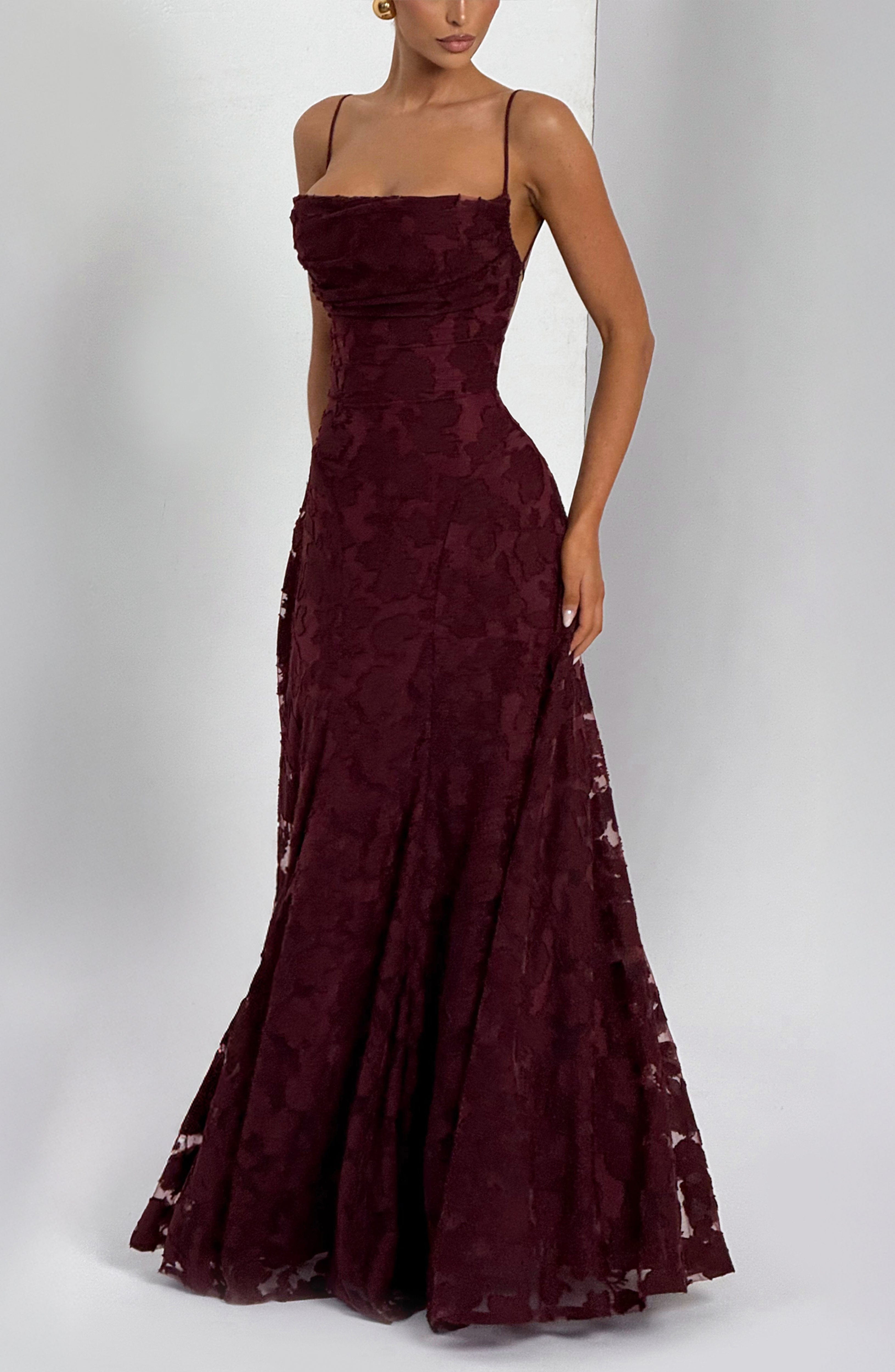 Francis Maxi Elbise - Bordo