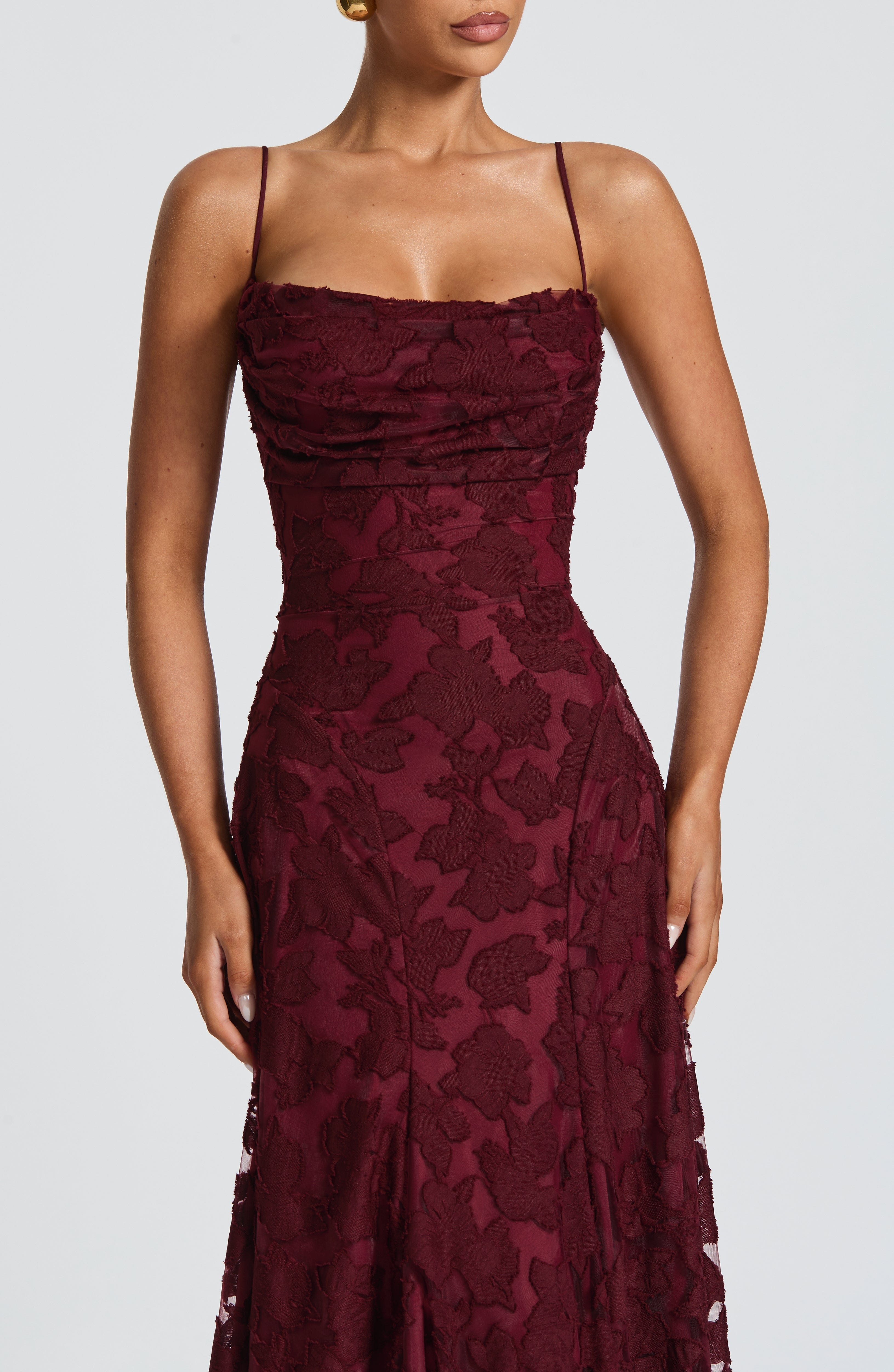 Francis Maxi Elbise - Bordo