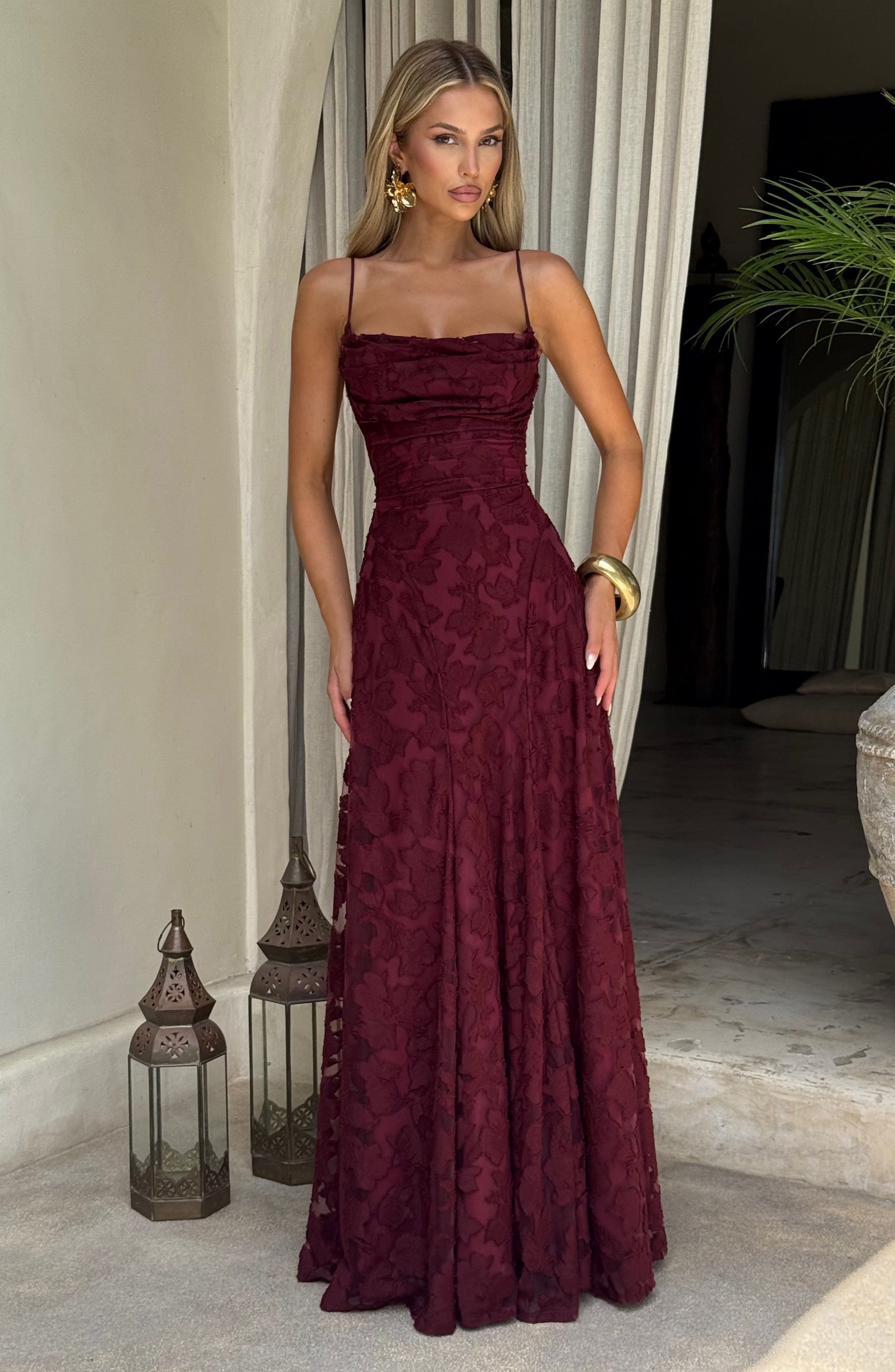 Francis Maxi Elbise - Bordo