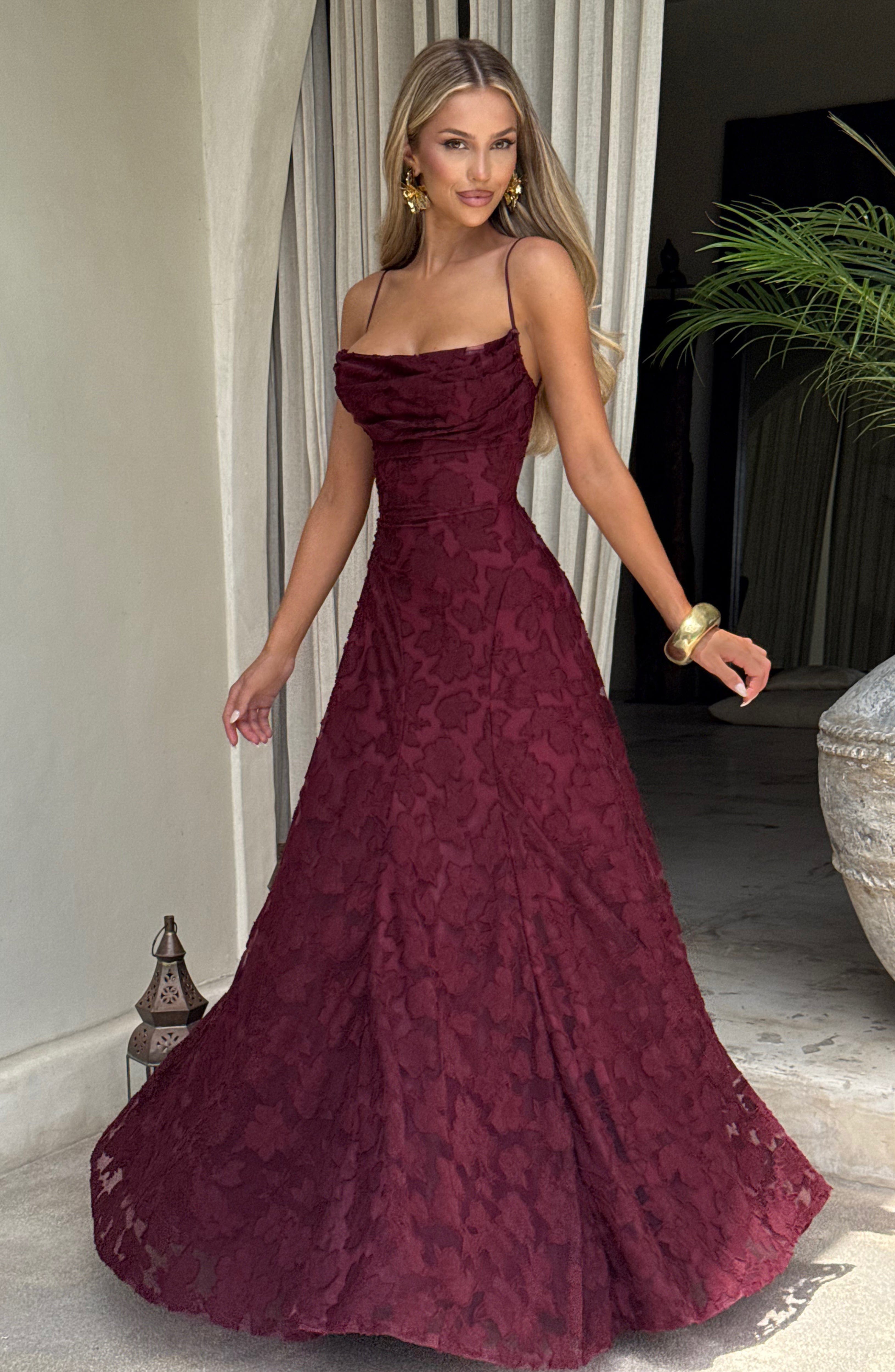 Francis Maxi Elbise - Bordo