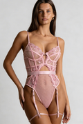 Silhouette Parisienne Lace Bodysuit - Pink