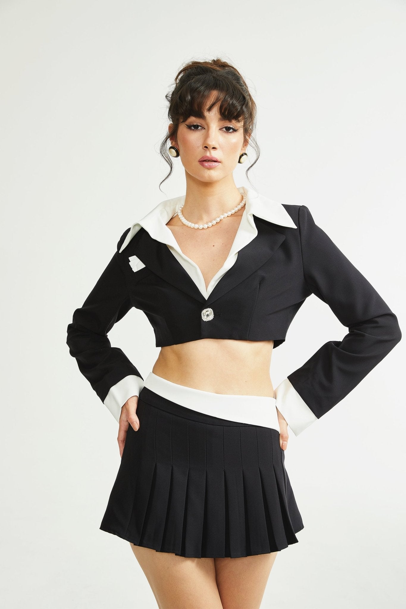 Juliette Siyah Ceket & Etek Kombin Takım