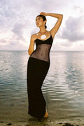 Kelly Kolsuz Cut-Out Maxi Slip Elbise