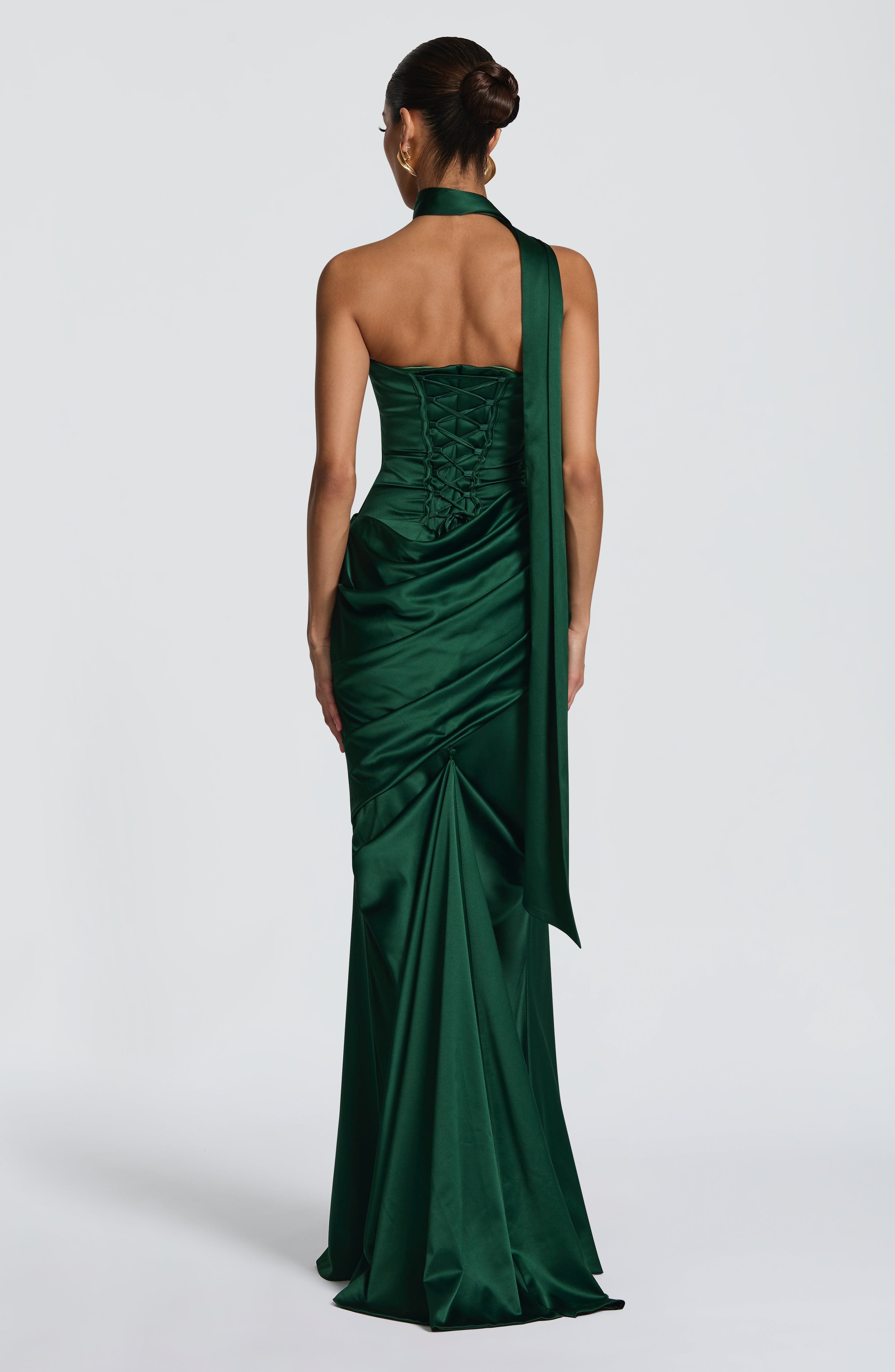 Kensington Maxi Elbise - Zümrüt Yeşili