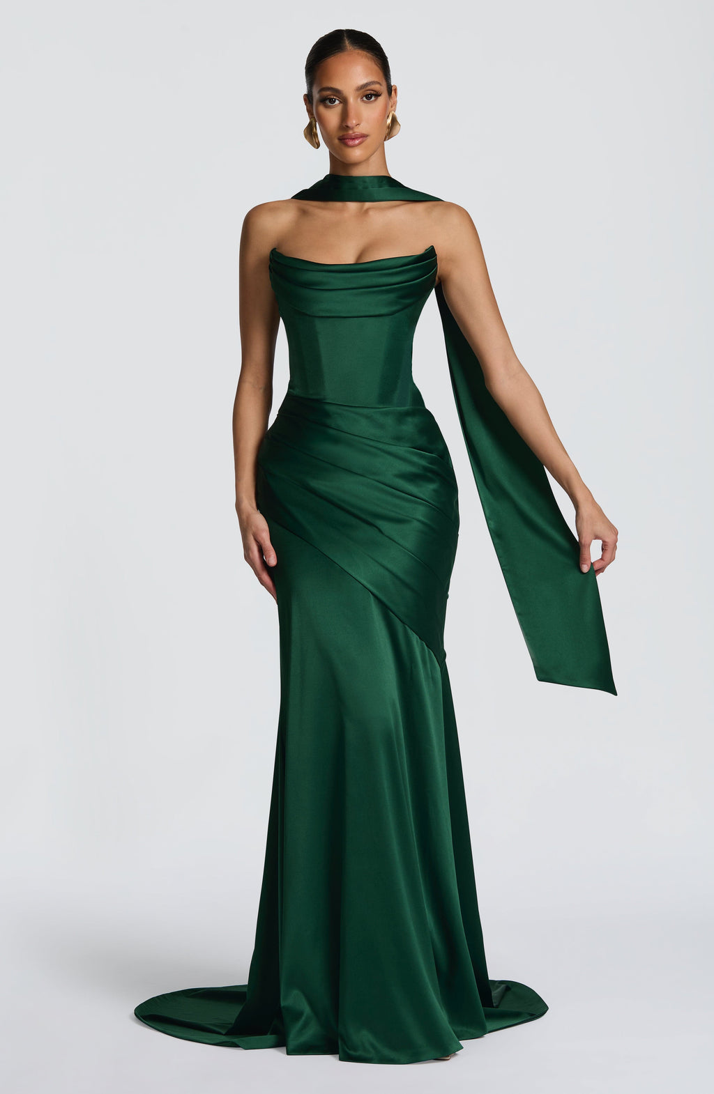 Kensington Maxi Elbise - Zümrüt Yeşili