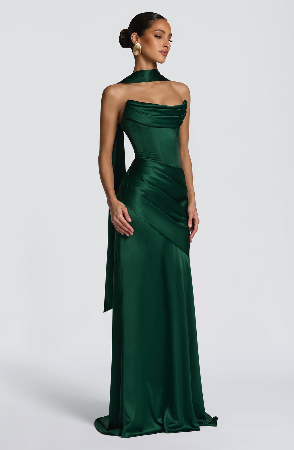 Kensington Maxi Elbise - Zümrüt Yeşili