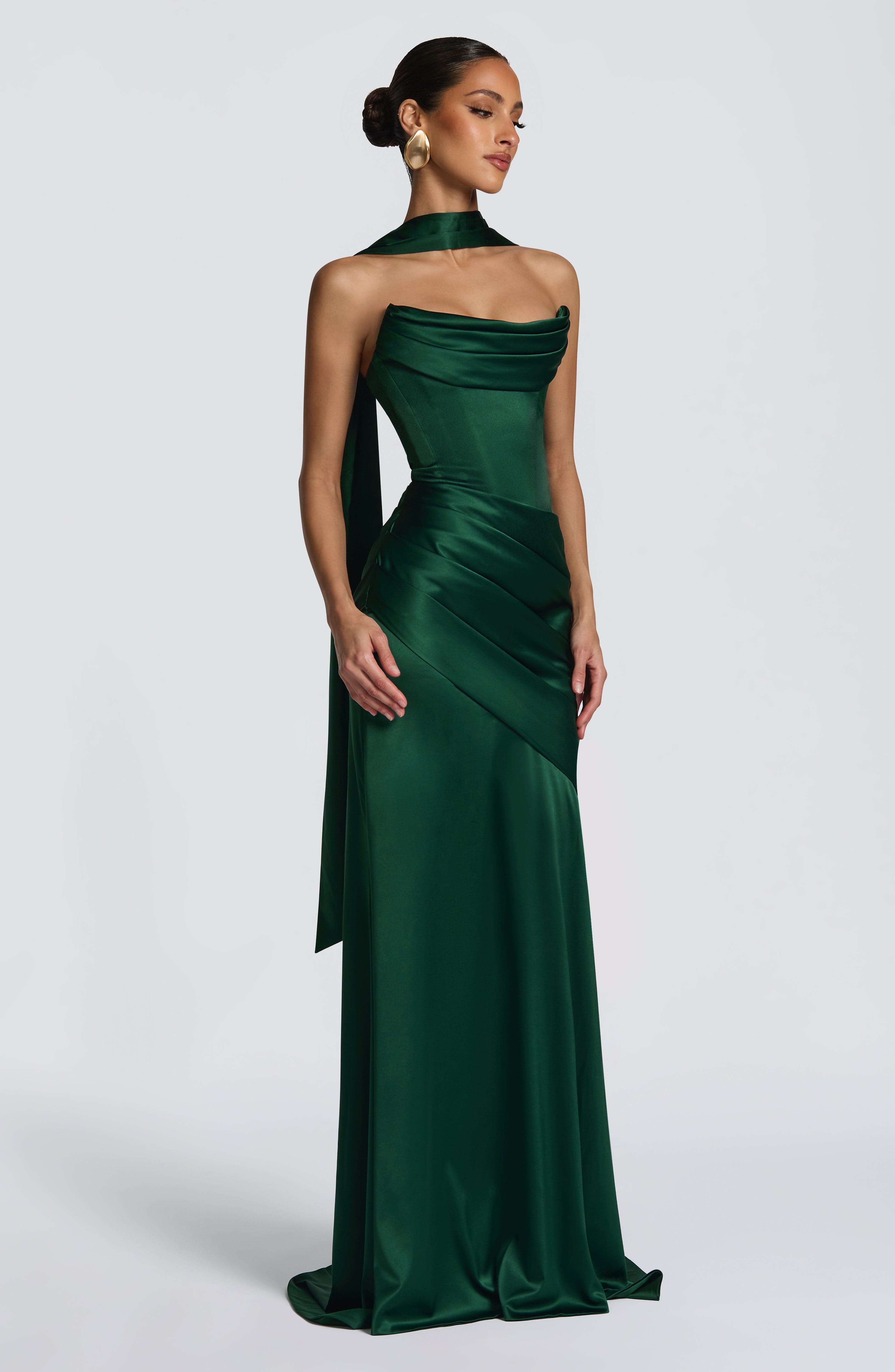 Kensington Maxi Elbise - Zümrüt Yeşili