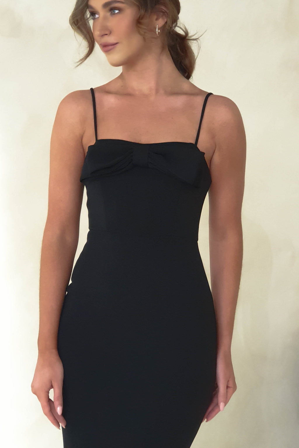 Lindley Bodycon Uzun Elbise | Siyah