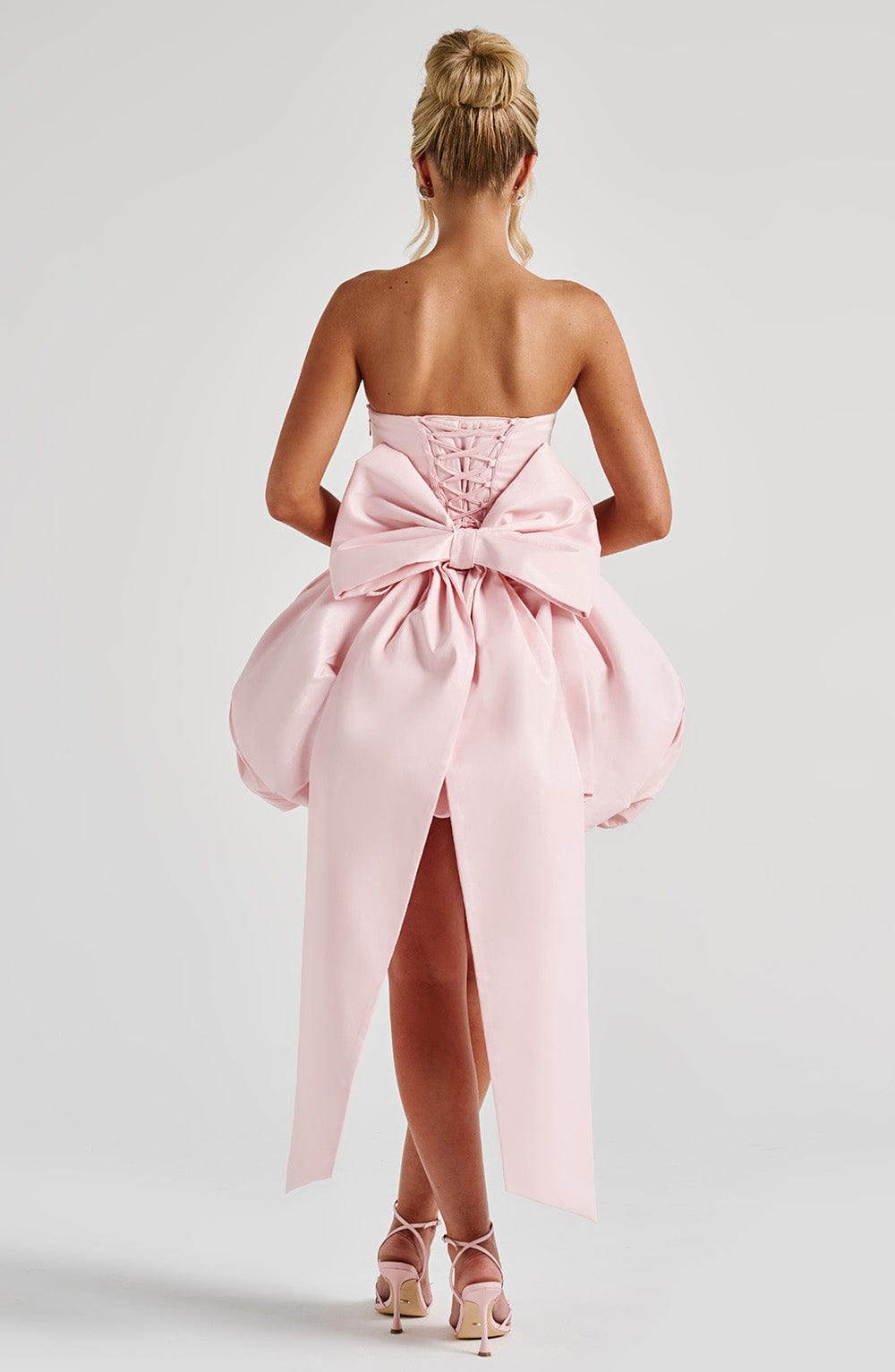 Lotus Mini Elbise - Pembe