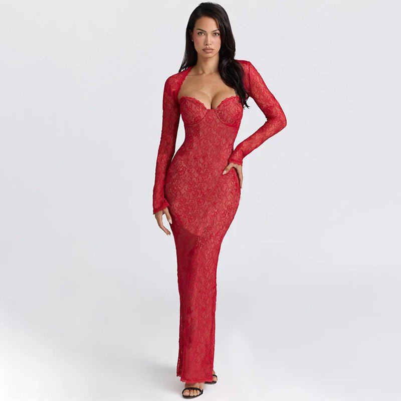 Maria Dantelli Maxi Elbise