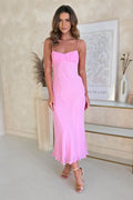 Maya Bel Midaxi Elbise | Pembe