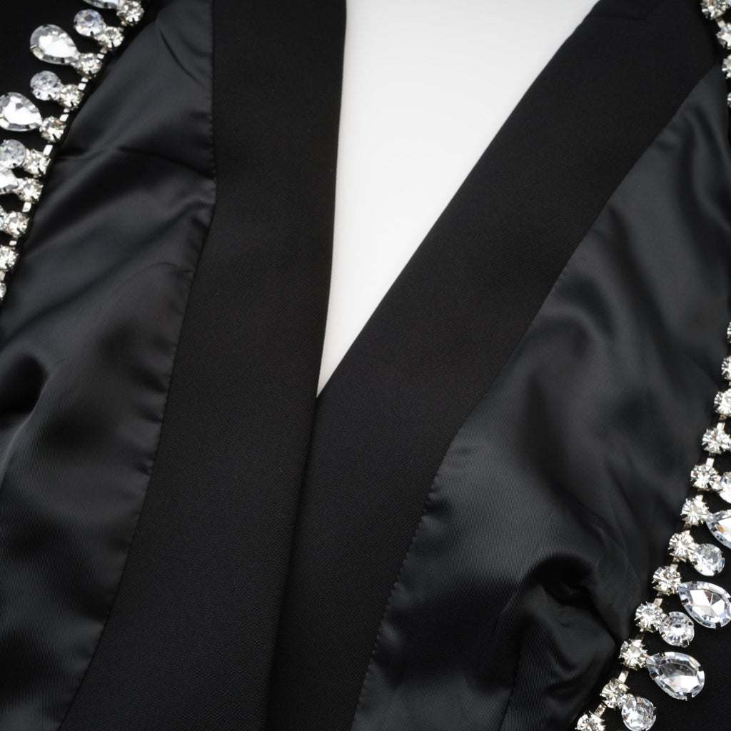 Odette Siyah Arkası Açık Blazer