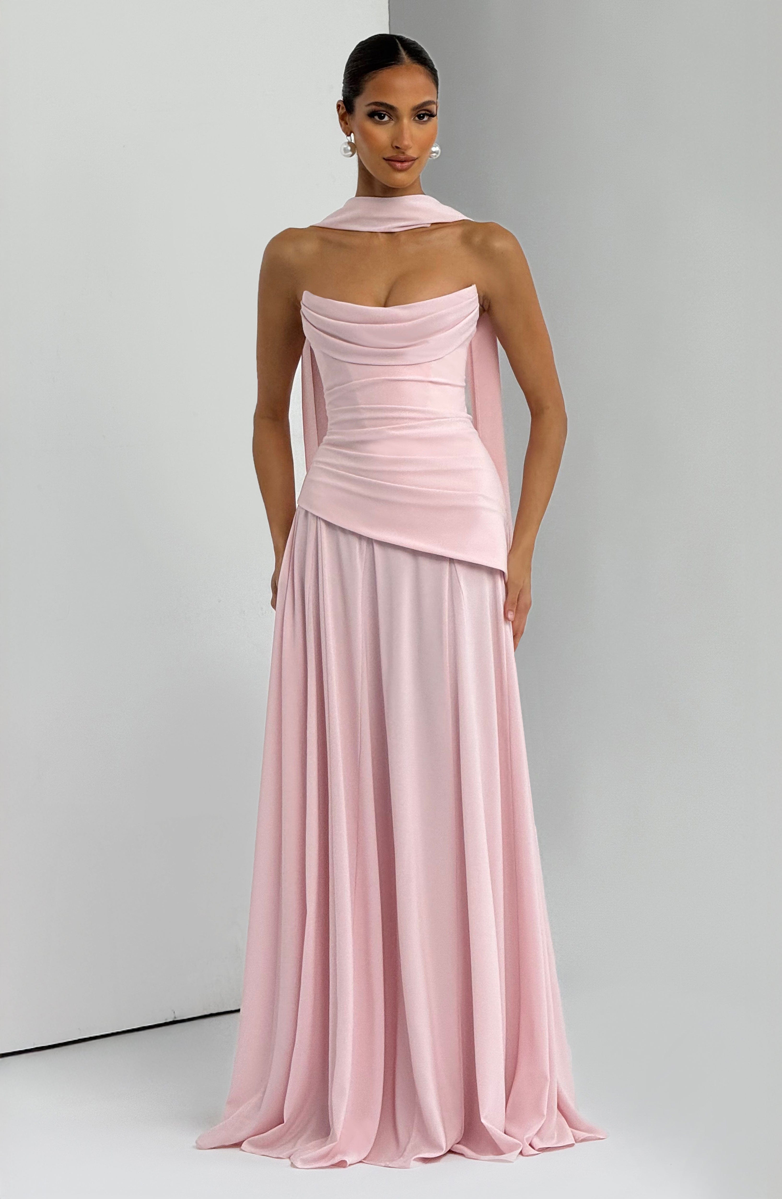 Patricia Maxi Elbise - Pembe