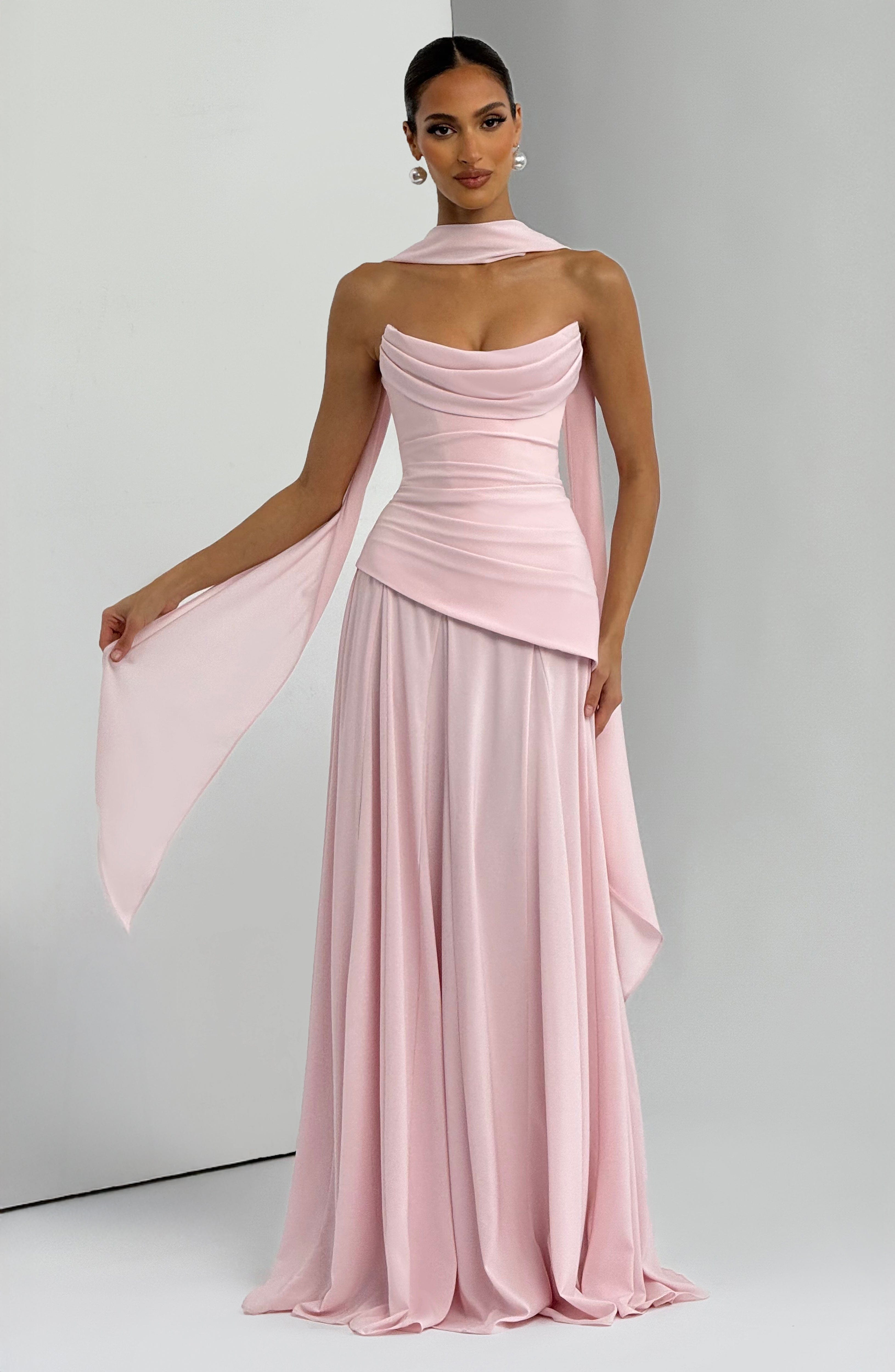 Patricia Maxi Elbise - Pembe