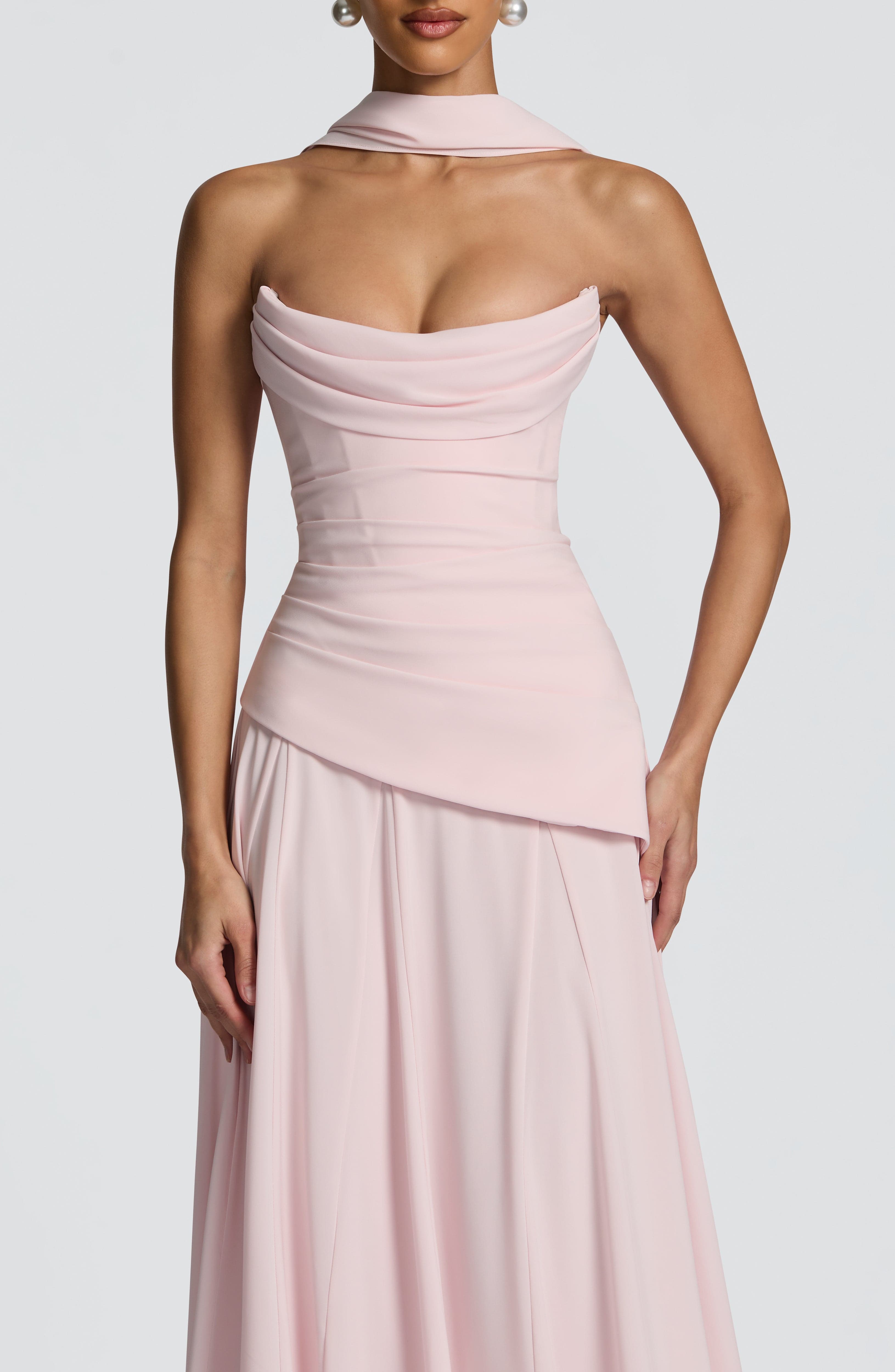 Patricia Maxi Elbise - Pembe
