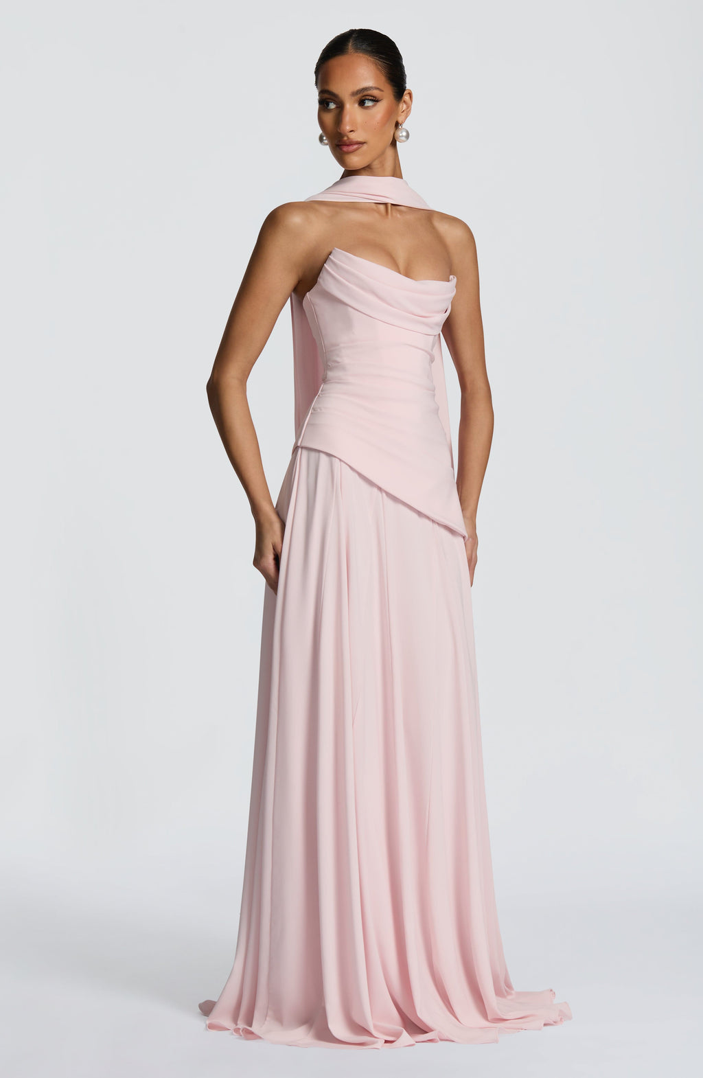 Patricia Maxi Elbise - Pembe