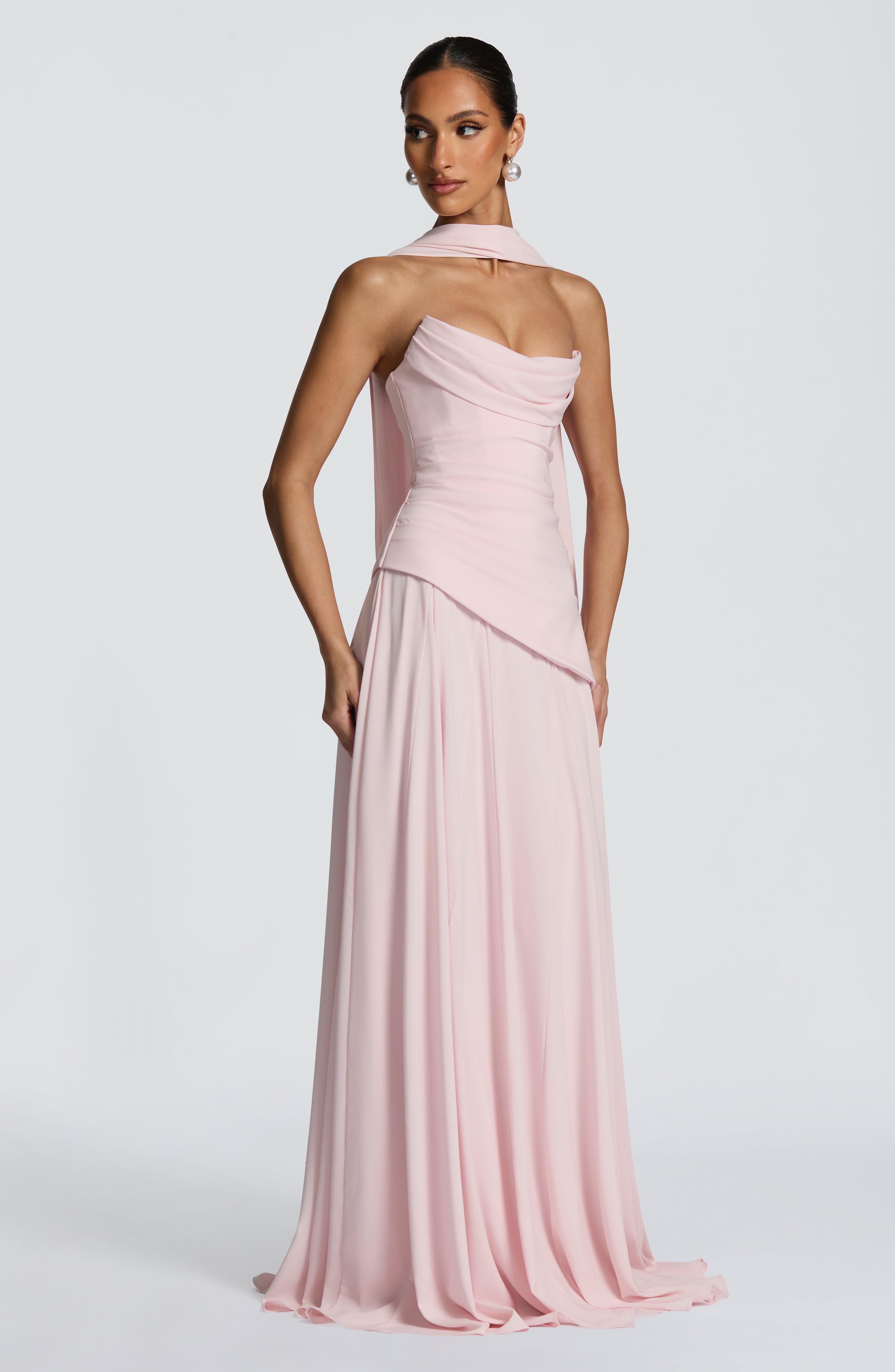 Patricia Maxi Elbise - Pembe