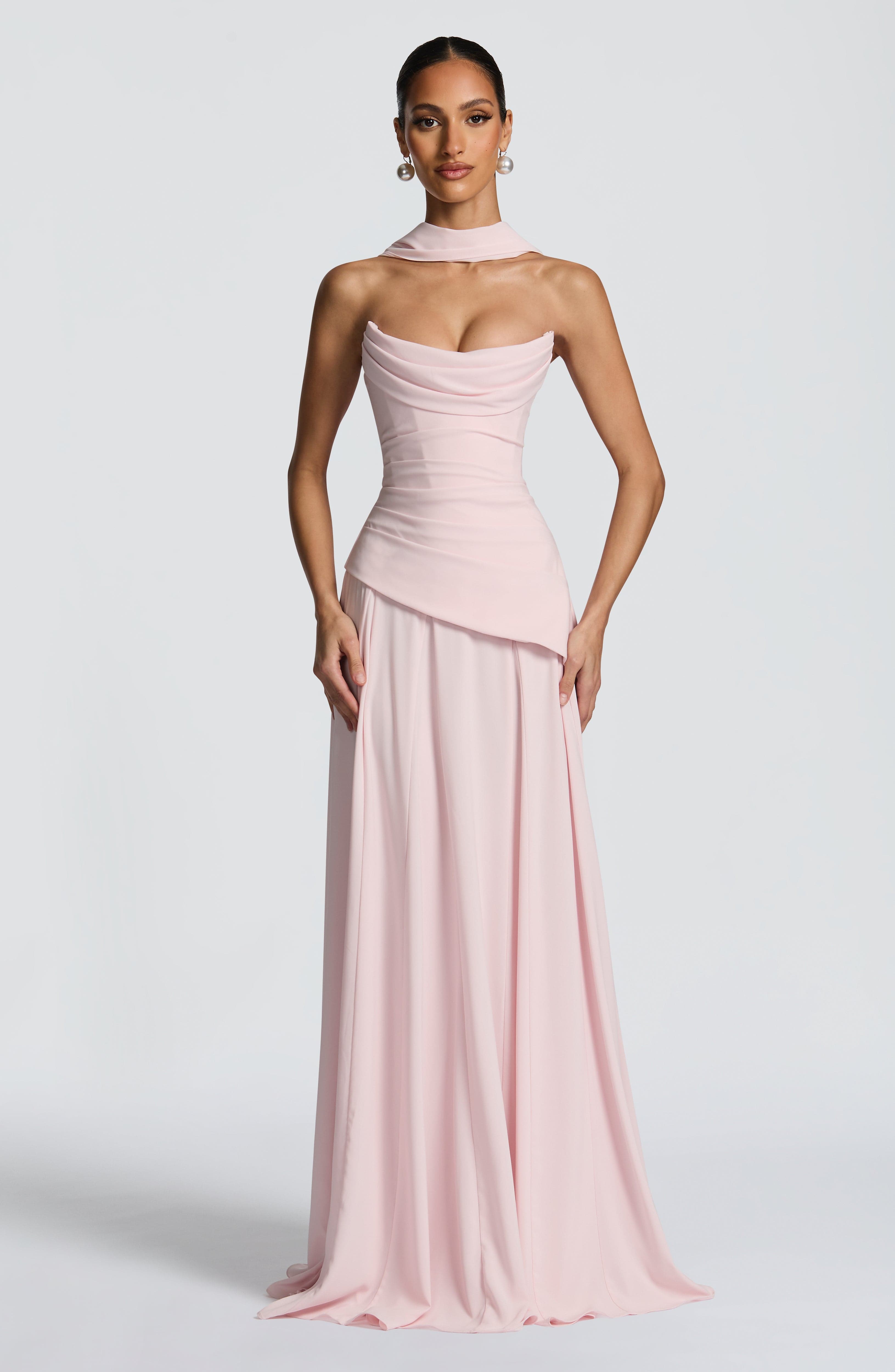 Patricia Maxi Elbise - Pembe